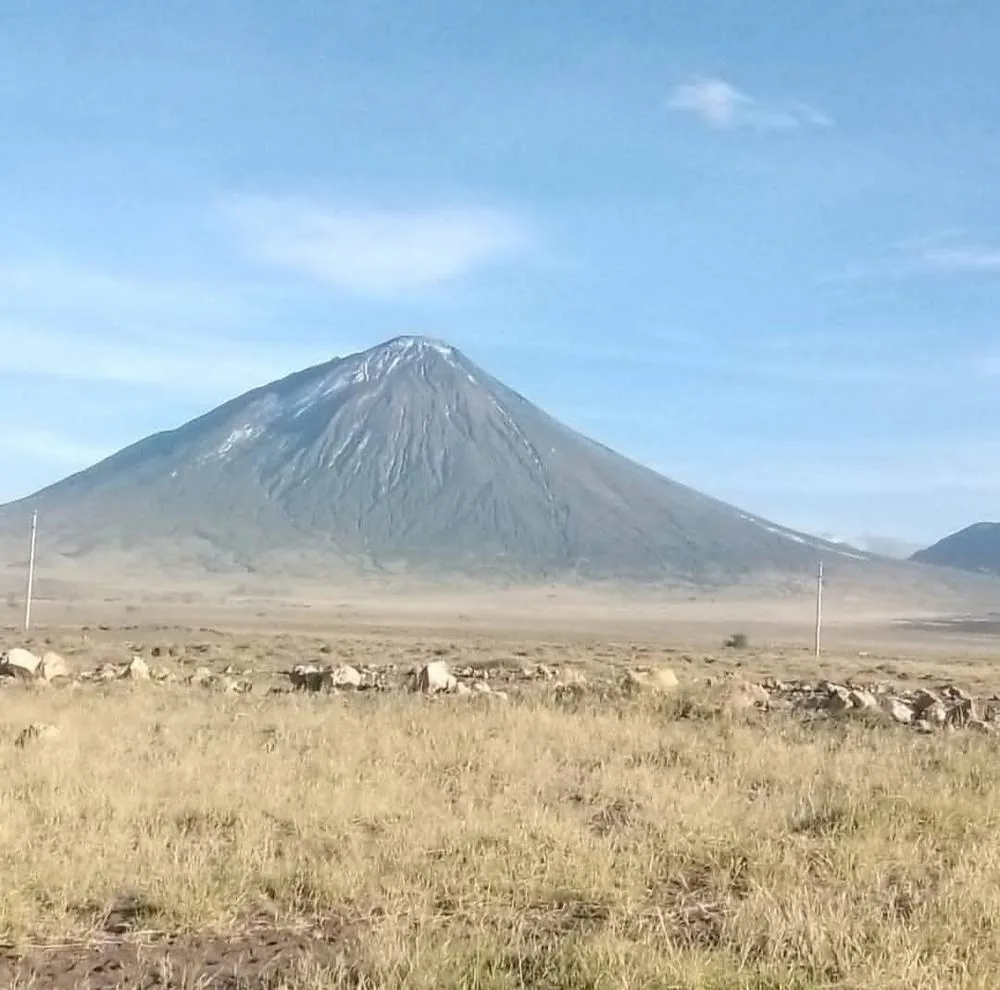 Ol Doinyo Lengai rising above the northern Tanzanian landscape
