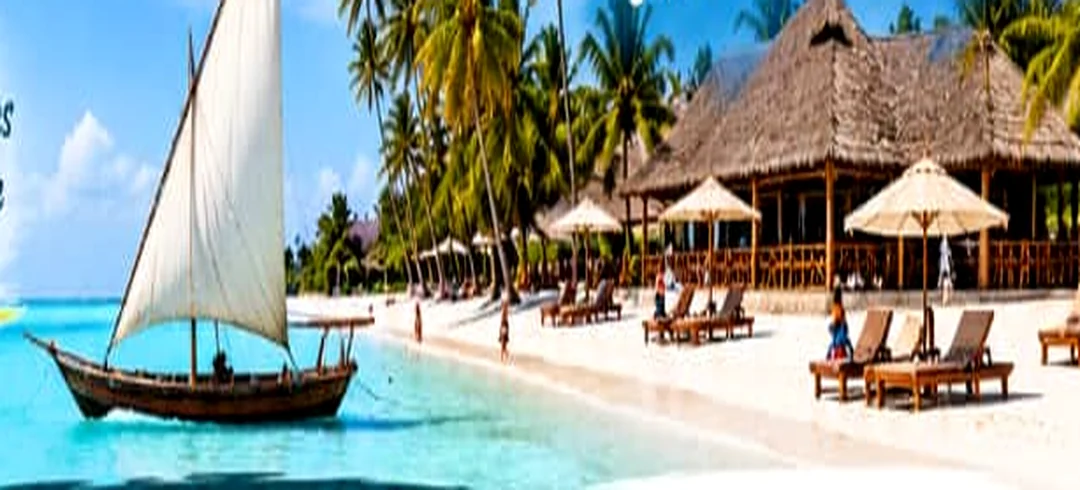 Zanzibar coastline illustration from an Explore Empakai promotional flyer